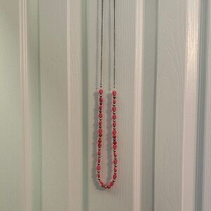 Elegant Coral Beaded Necklace